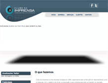 Tablet Screenshot of clubedaimprensa.com.br